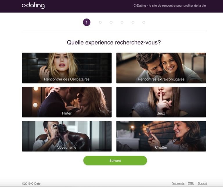 Capture d'écran 3 — C-Dating avis : notre test du site de rencontres sans lendemain