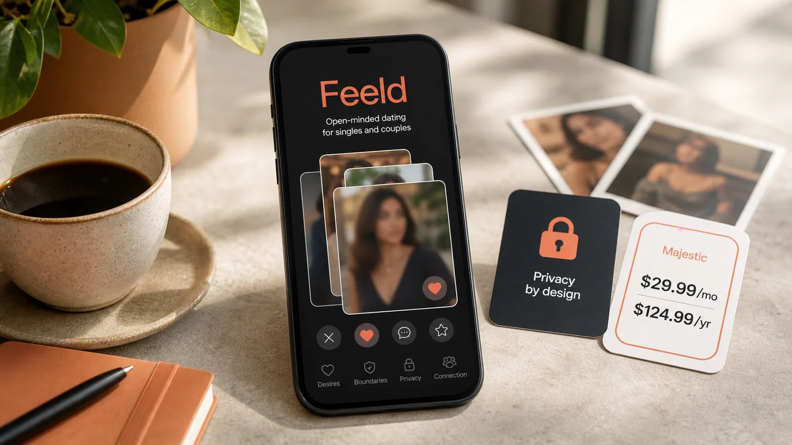 Capture d'écran 2 — Feeld avis : le test de l'application pour couples et relations ouvertes
