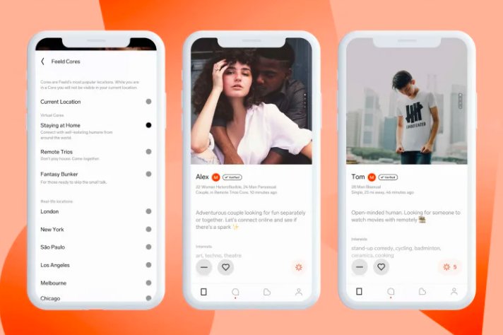 Capture d'écran 4 — Feeld avis : le test de l'application pour couples et relations ouvertes