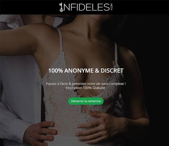 Capture d'écran 5 — Infidèles.com avis : notre test du site dédié aux rencontres discrètes